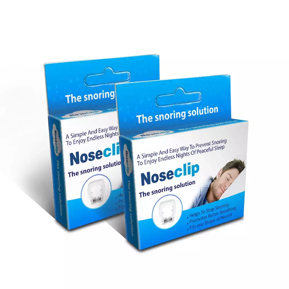 Anti-Schnarchen NoseClip, magnetischer Silikon-Nasenclip, verhindert intermittierende Apnoe, verbessert die Atmung